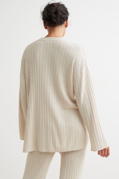 Ribbed Sweater - Light beige - Ladies | H&M US | H&M (US + CA)