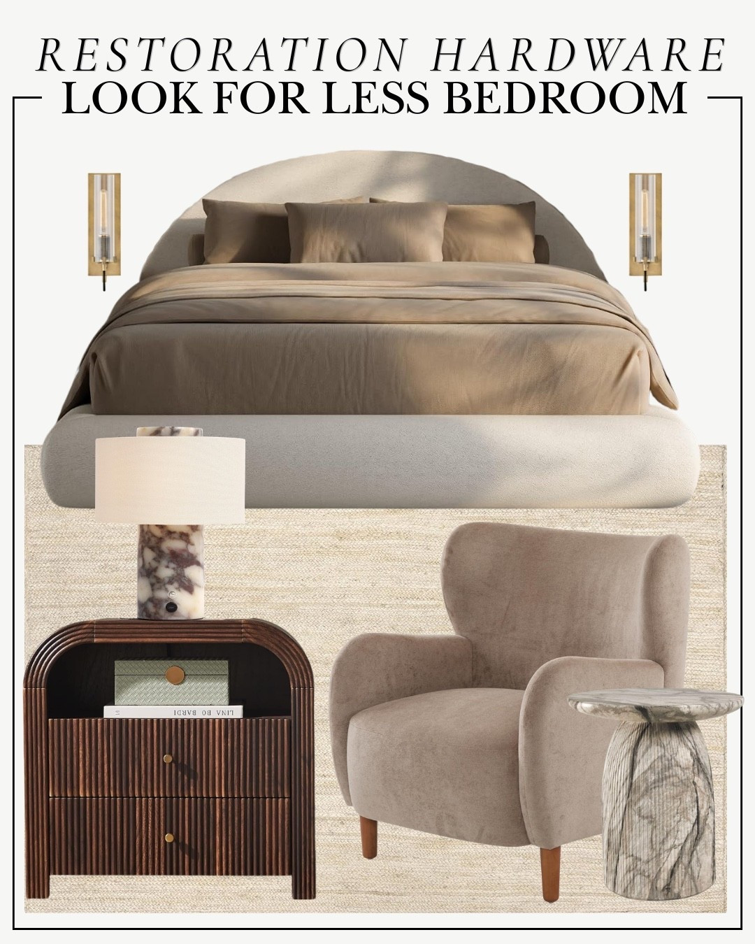 Restoration Hardware inspired bedroom using Amazon looks for less!

#LTKHome