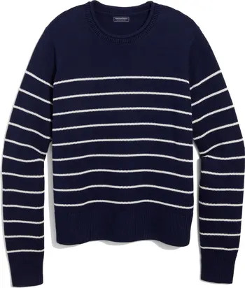 Stripe Cotton Roll Neck Sweater | Nordstrom