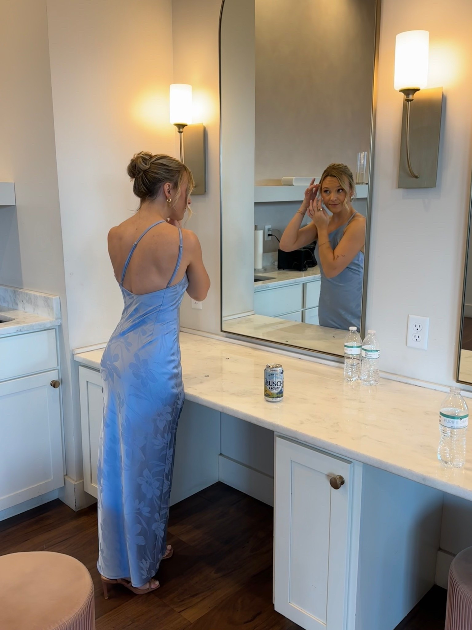 This blue floral bridesmaids dress from Lulus was such a steal! If you’re looking for a light blue bridesmaids dress, this is it #ltkwedding #bridesmaid #bridesmaiddress 

#LTKdayinmylife