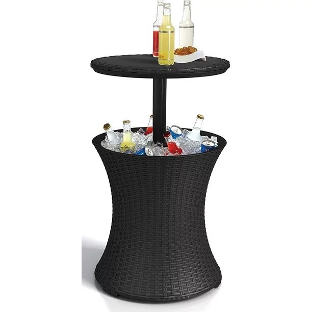 Keter Pacific Cool Bar Outdoor Patio Furniture and Hot Tub Side Table with 7.5 Gallon Beer and Wi... | Walmart (US)