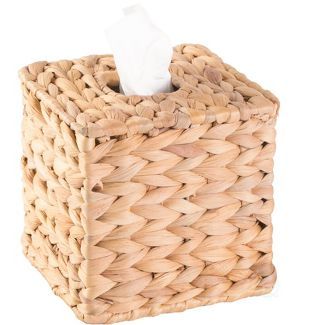 Vintiquewise Water Hyacinth Wicker Tissue Box Cover | Target