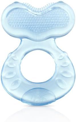 Nuby Silicone Teethe-eez Teether with Bristles, Includes Hygienic Case, Green | Amazon (US)