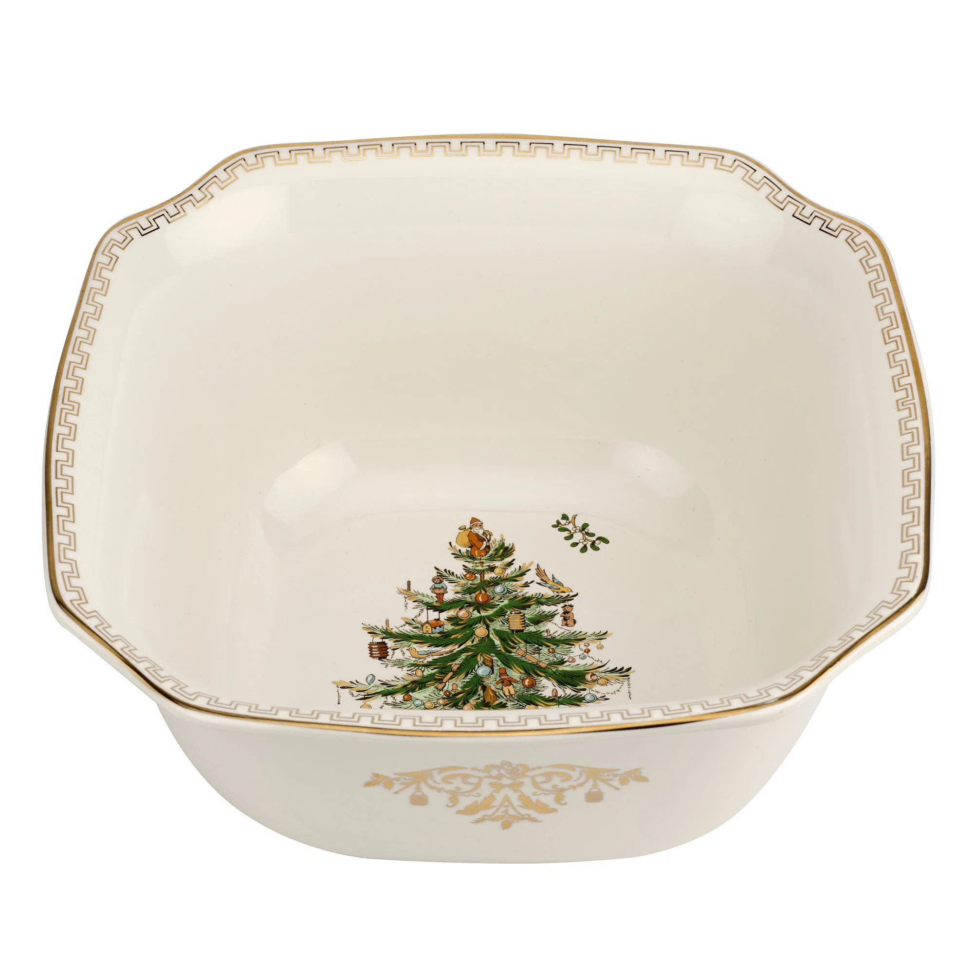 Spode Christmas Tree Gold Square Bowl & Reviews | Wayfair | Wayfair North America
