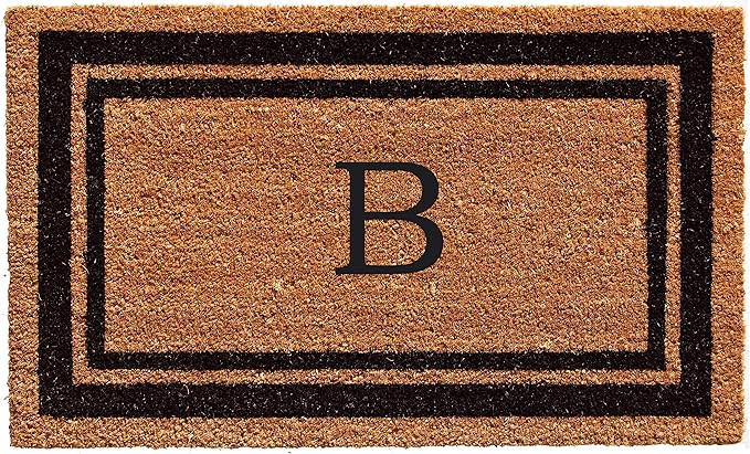 Calloway Mills 152962436B Black Border 24" x 36" Monogram Doormat, (Letter B) | Amazon (US)