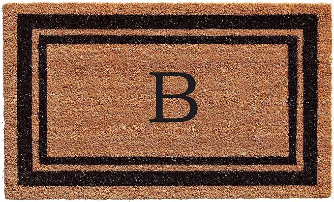 Calloway Mills 152962436B Black Border 24" x 36" Monogram Doormat, (Letter B) | Amazon (US)