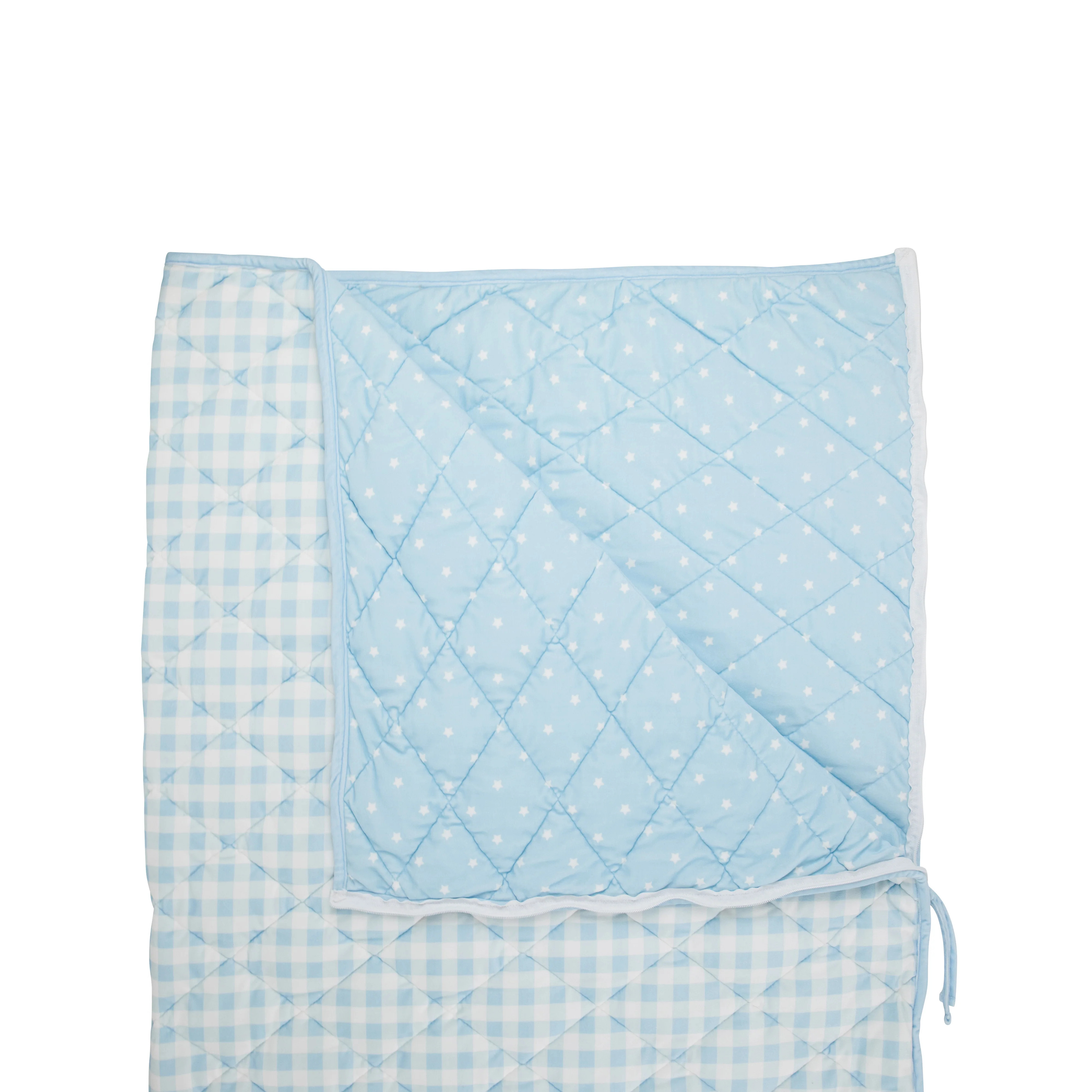 Slumber Soiree Sleeping Bag - Beale Street Blue Gingham & Twinkle Twinkle You're a Star | The Beaufort Bonnet Company