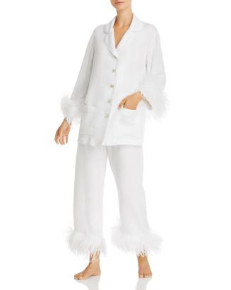 Sleeper Feather Trim Pajama Set - 100% Exclusive Back to Results -  Women - Bloomingdale's | Bloomingdale's (US)