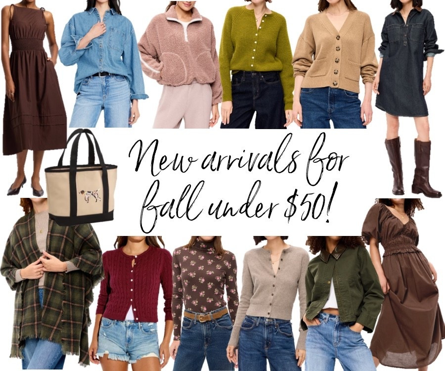 Fall new arrivals on sale under $50!
Button up cardigan 
Old navy finds
Target finds 
Fall fashion 
Turtleneck 
Plaid wrap cape
Denim dress
Denim shirt 
Brown dress
Midi dress 
Barn jacket

#LTKSeasonal #LTKSaleAlert