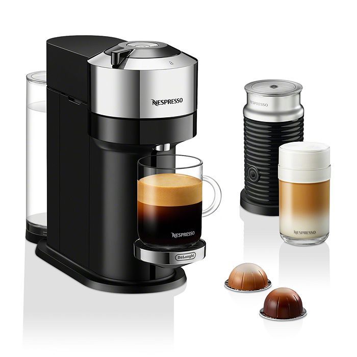 Next Deluxe by De'Longhi with Aeroccino Milk Frother, Pure Chrome | Bloomingdale's (US)