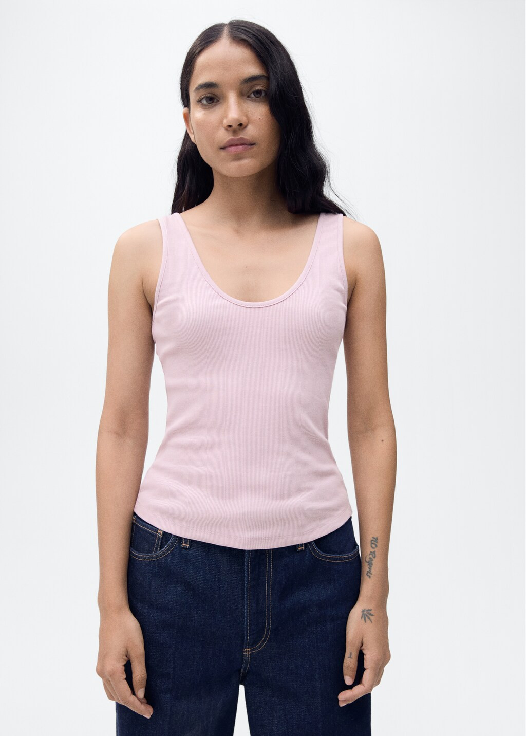 Cotton top with wide straps - Women | MANGO USA | Mango (US/MX/AU)