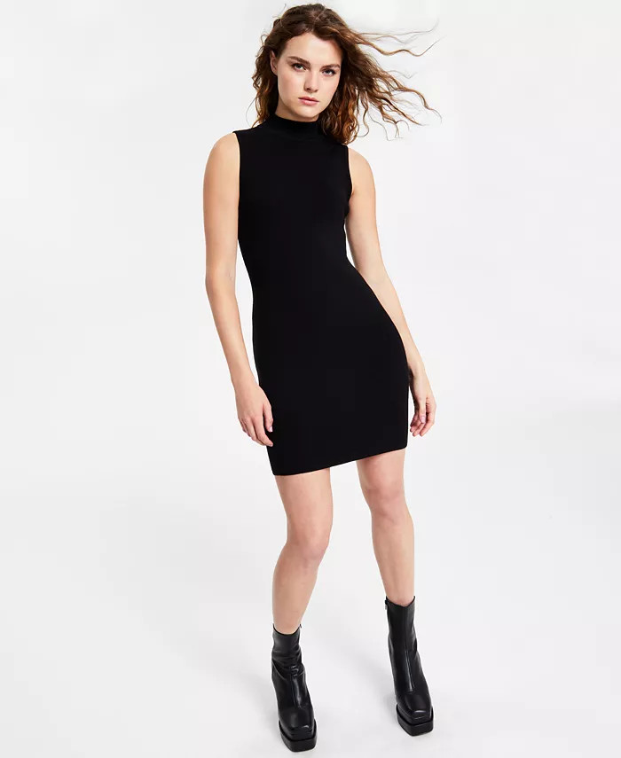 Women's High-Neck Sweater Dress, Created for Macy's | Macy's