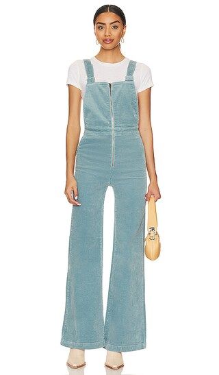 East Coast Flare Overall Cord in Dusk | Revolve Clothing (Global)