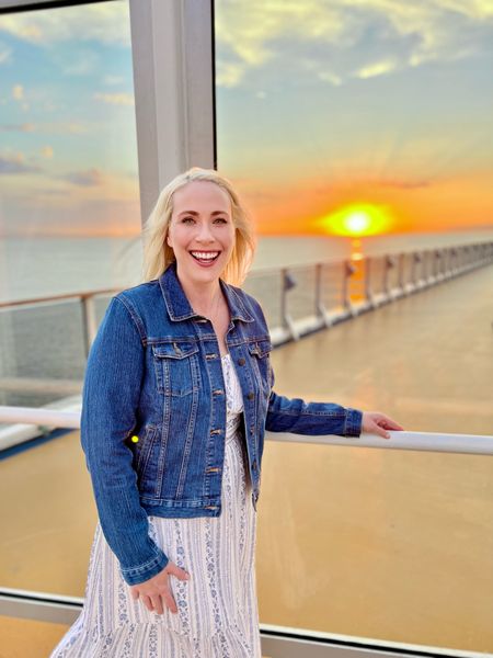 My favorite Womens jean jacket from Banana Republic Factory plus a few others! Pair with a cute maxi dress for the perfect spring/summer outfit. Shown here on our Alaskan cruise!

#LTKFind #LTKstyletip #LTKcurves