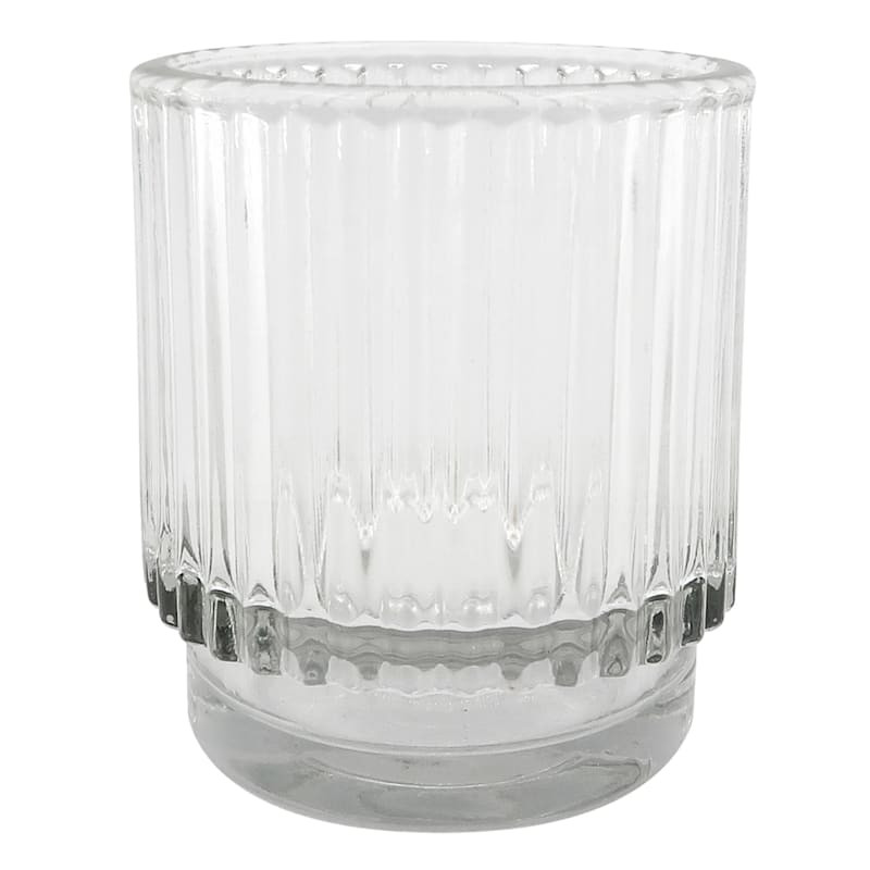 Clear Glass Votive Candle Holder, 3" | At Home