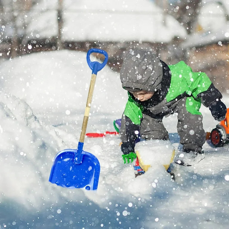 Kids Snow Shovel with D-Grip Handle for Kids Outdoor Yard Garden Activities, 30" Tall Wooden Snow... | Walmart (US)