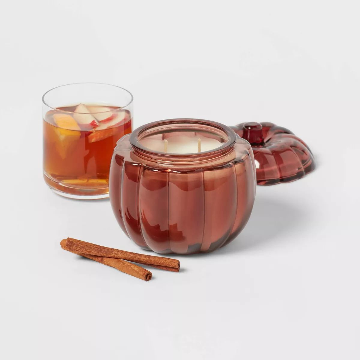Glass Figural Pumpkin Warm Cider and Cinnamon - Threshold™ | Target