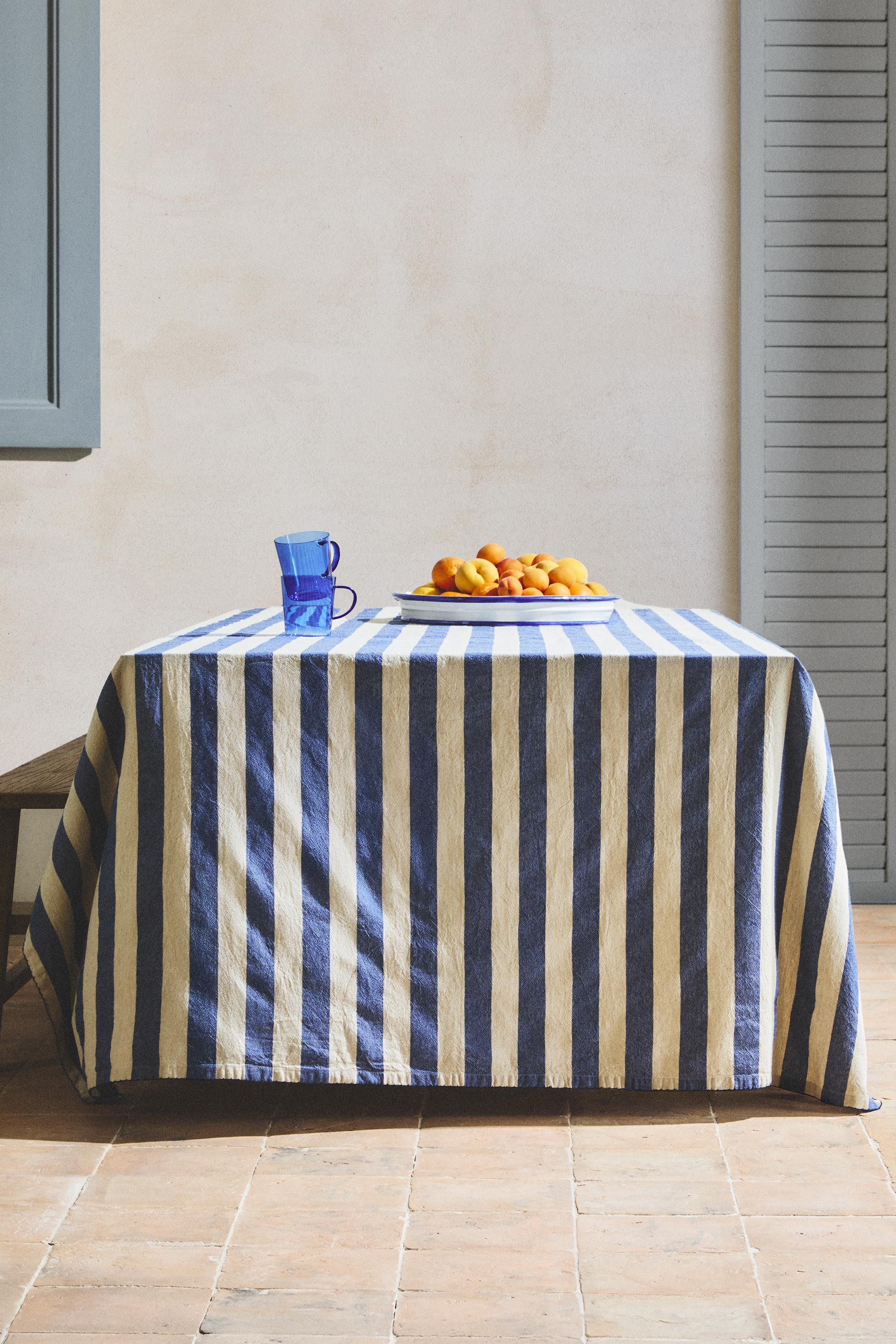 DYED THREAD STRIPED TABLECLOTH | Zara US