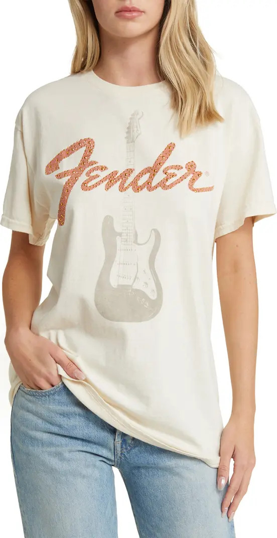 Embellished Fender Guitar Graphic T-Shirt | Nordstrom