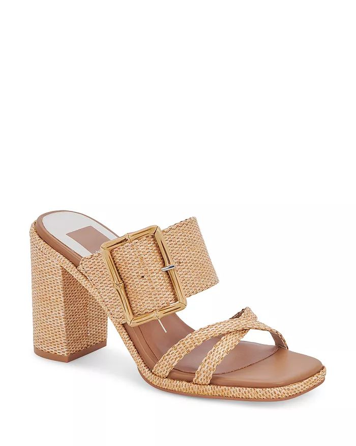 Women's Onnie Slip On Buckled High Heel Sandals | Bloomingdale's (US)