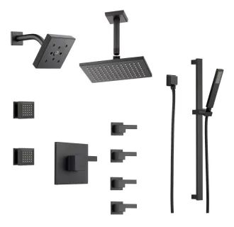 Brizo Sensori Custom Thermostatic Shower System with Wall and Ceiling Showerhead, Volume Controls... | Build.com, Inc.