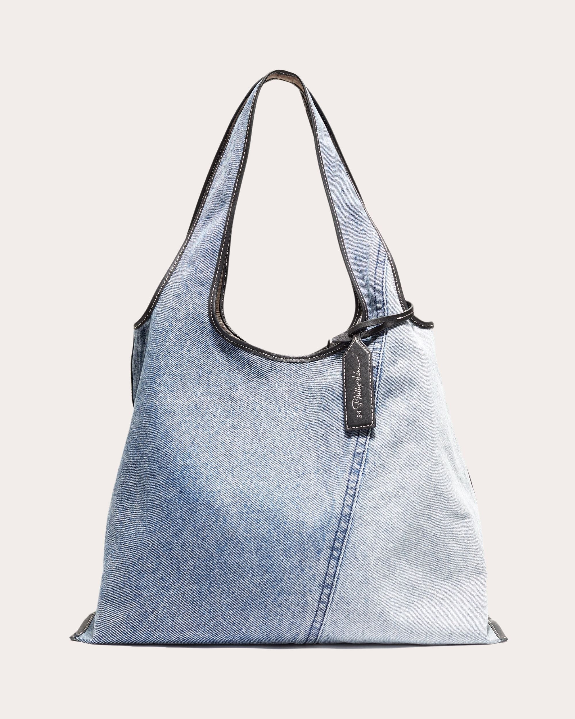 Market Patchwork Denim Shoulder Bag | Olivela