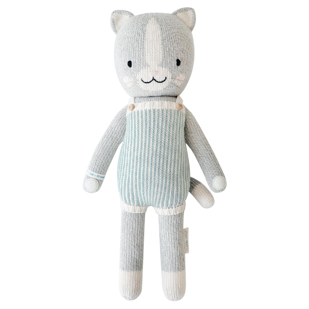 cuddle + kind Dylan The Kitten Regular 20" Hand-Knit Doll – 1 Doll = 10 Meals, Fair Trade, Heir... | Amazon (US)