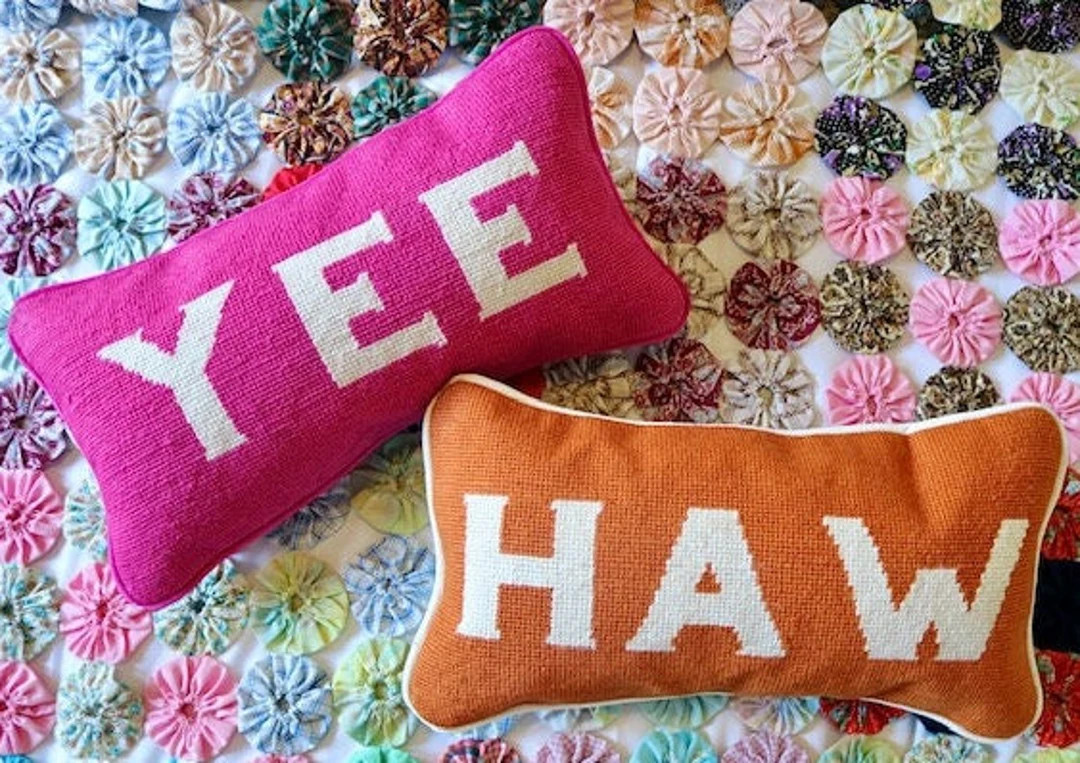 Yee Haw Needlepoint Pillows | Etsy (US)