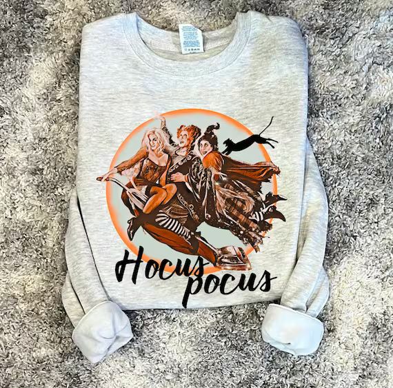 Halloween Hocus Pocus Sweatshirt Sanderson Sisters - Etsy | Etsy (US)