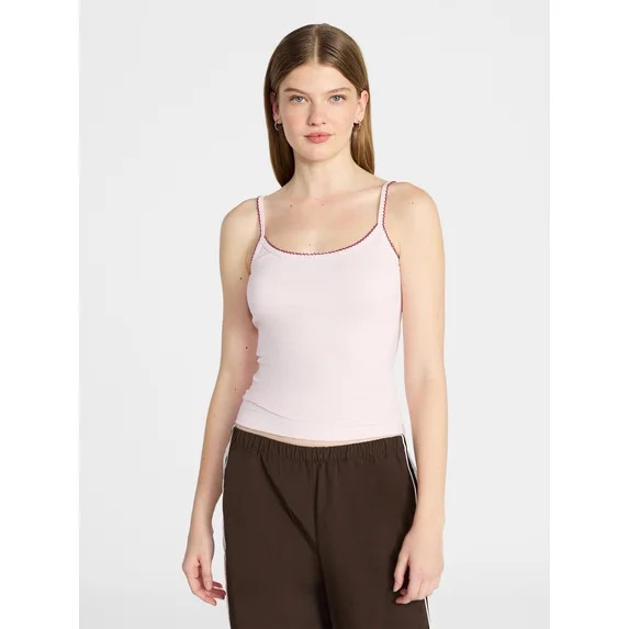 No Boundaries Pointelle Tank Top, Women's XXS-XXL | Walmart (US)