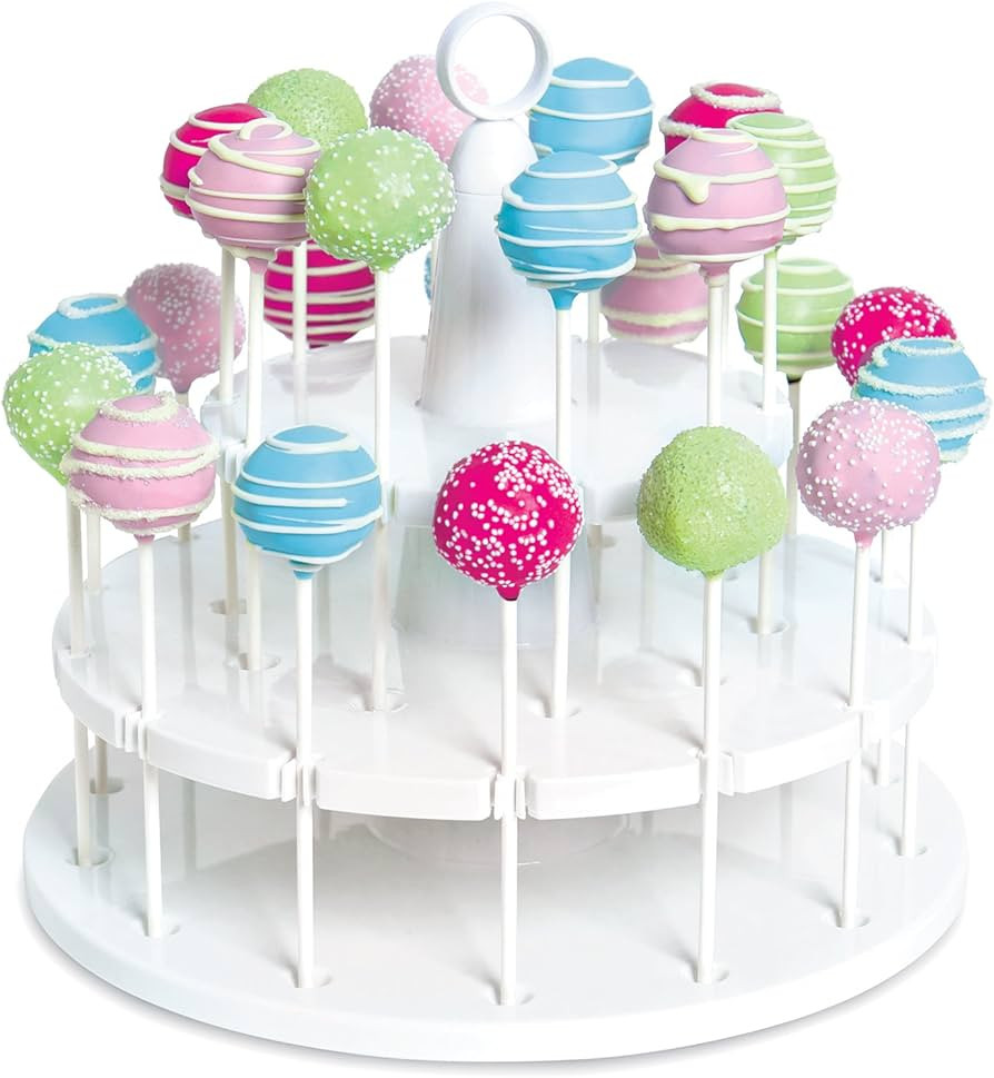 Bakelicious Cake Pop Stand, 24-Piece, White | Amazon (US)