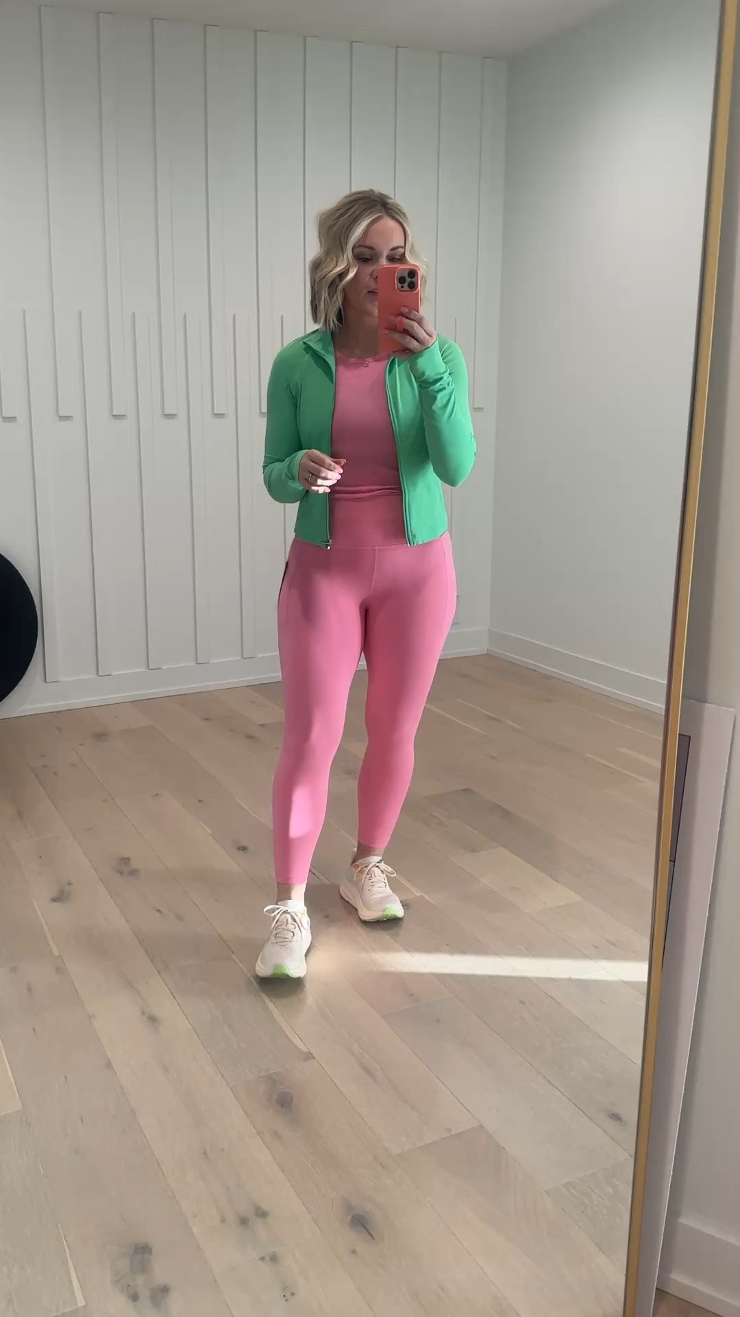 A springs moment with this green and pink!!! Wearing a medium in green jacket, small in leggings, and small in tank!!! #hocspring #tcispring 

#LTKMostLoved #LTKActive #LTKSaleAlert