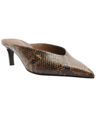 Schutz Women's Loren Mid Slip-On Pumps - Pecan Brown | Macy's