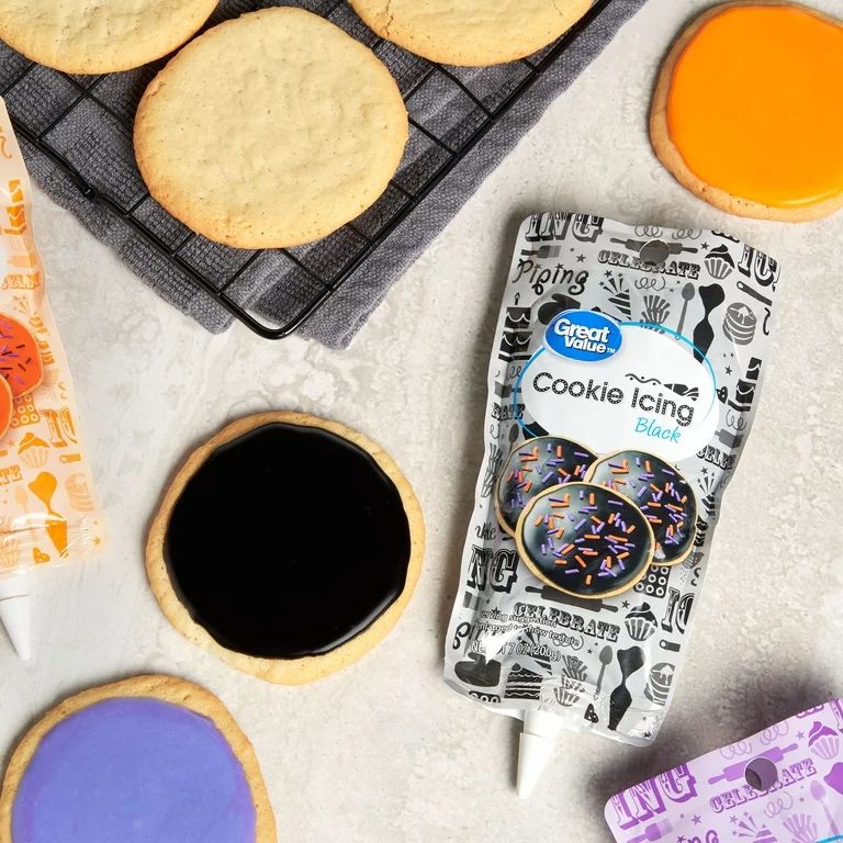 Great Value Halloween Cookie Icing, Black, 7 oz | Walmart (US)