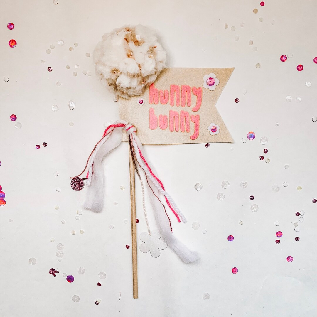 Easter Felt Pennant Flag, Hunny Bunny Wand | Etsy (US)