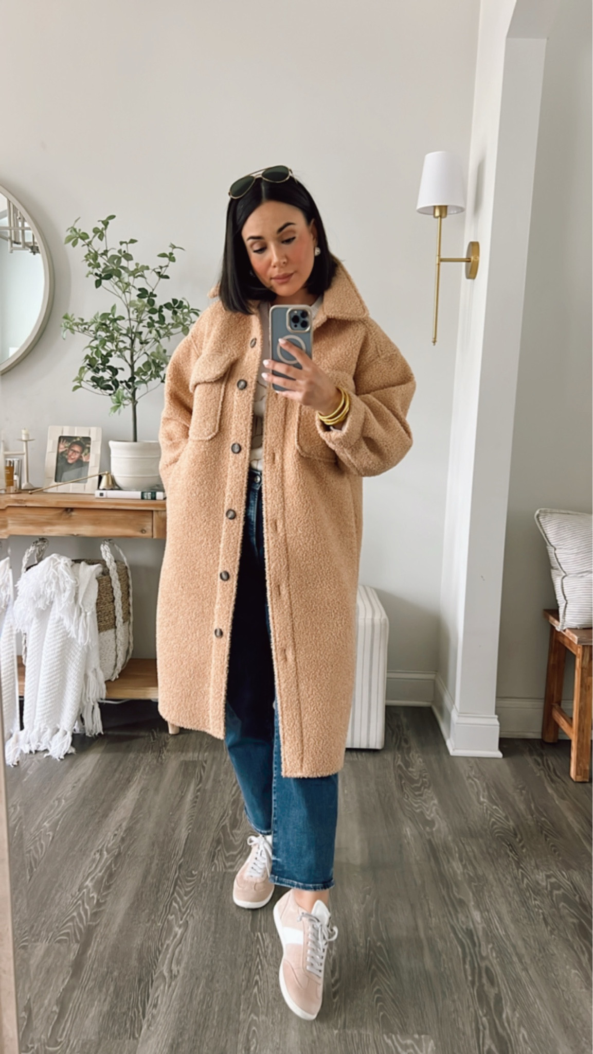 Col weather outfit. Straight jeans outfit. 

#LTKTravel #LTKMidsize #LTKWorkwear