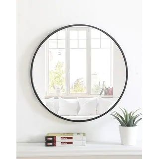 Carson Carrington Labbemala Metal Frame Round Mirror | Bed Bath & Beyond