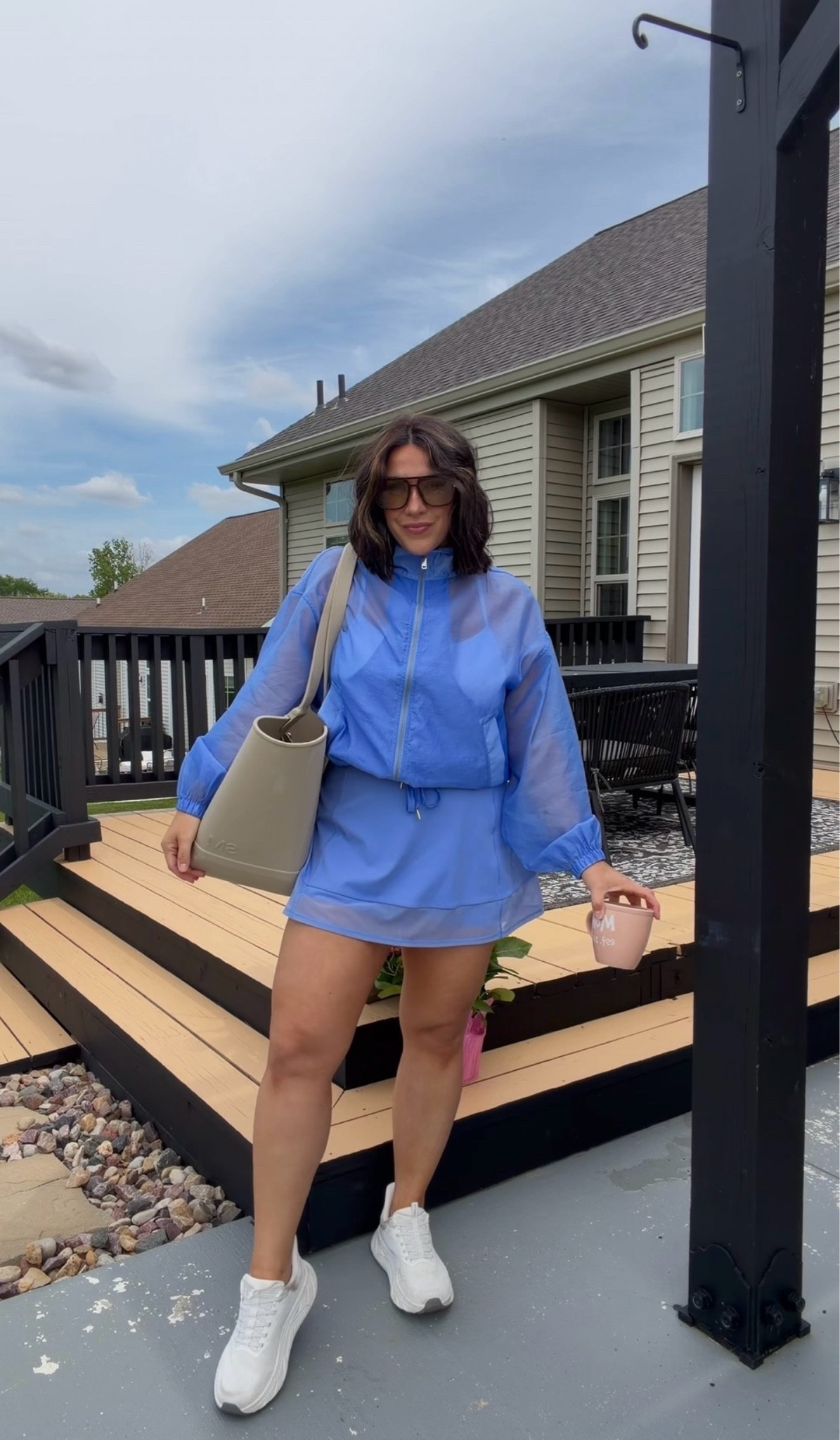 Sports mom outfit. The perfect jacket for hot or cooler temps! I did a size L. Code Ninaxspanx

#LTKootd #LTKmomlife #LTKdayinmylife