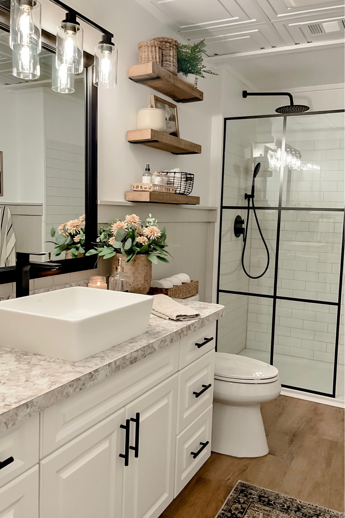 Spring Bathroom Refresh. Follow @farmtotablecreations on Instagram for more inspiration. I updated our bathroom with these beautiful distressed hobnail planters and I’m loving the way they add another element of texture while the eucalyptus stems & peach colored daisies add a welcoming touch of spring. Spring Decor. Bathroom Decor. Target Bathroom Decor. Amazon Bathroom Finds. Amazon Home  

Eucalyptus Stems use code Kelly10 for 10% off The Nested Fig.

#LTKunder50 #LTKhome #LTKSeasonal