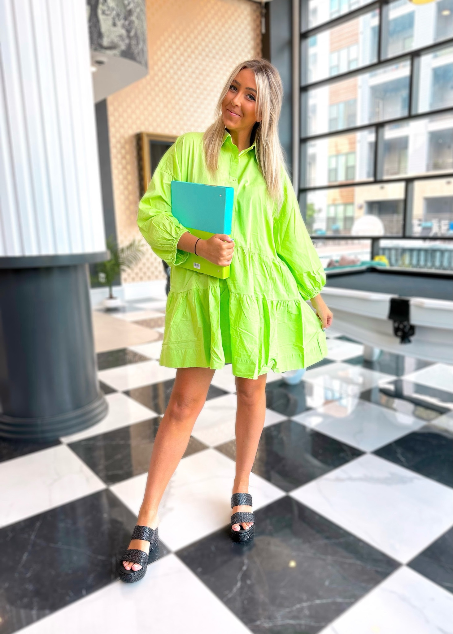 BACK TO SCHOOL with Jane 💚 Wearing a size Large in the dress and 9 1/2 in shoes. Dress does run big!!!

#LTKSeasonal #LTKunder50 #LTKBacktoSchool