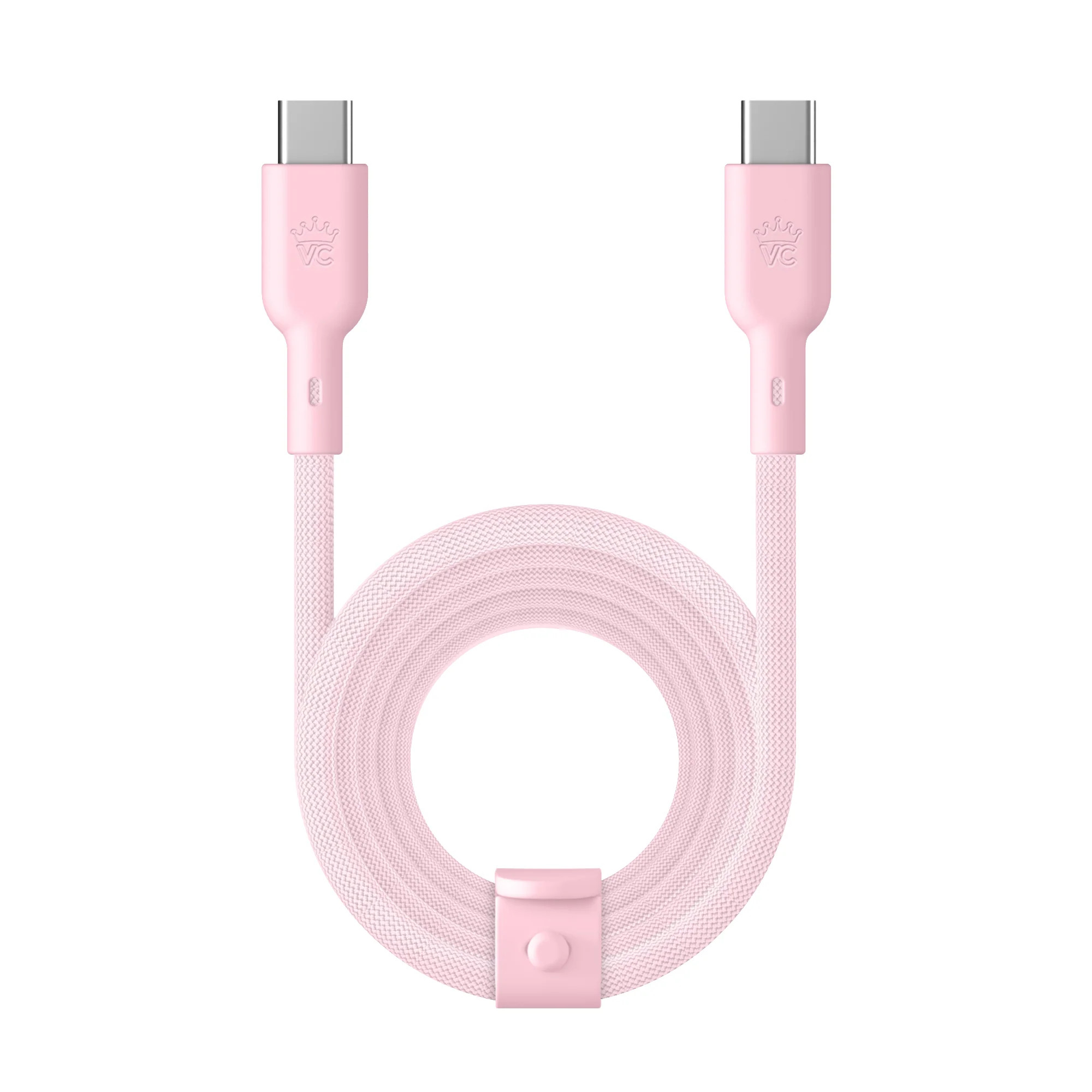 Strawberry Milk Fast Charging Cable, 6ft USB-C | Velvet Caviar