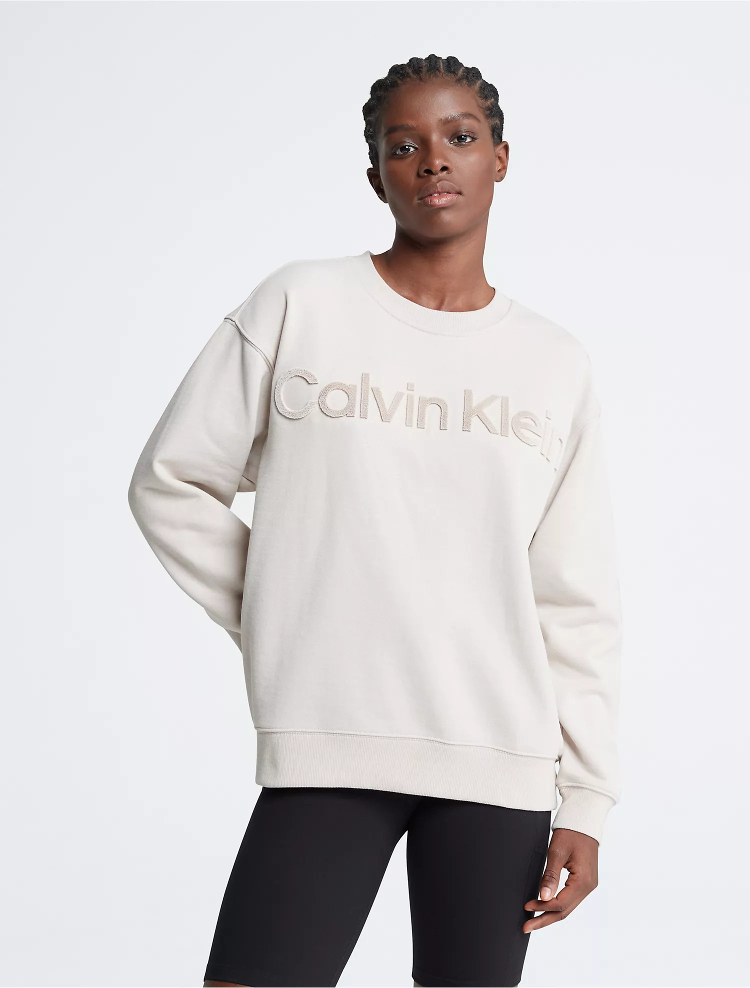 Velvet Crewneck Sweatshirt | Calvin Klein | Calvin Klein (US)