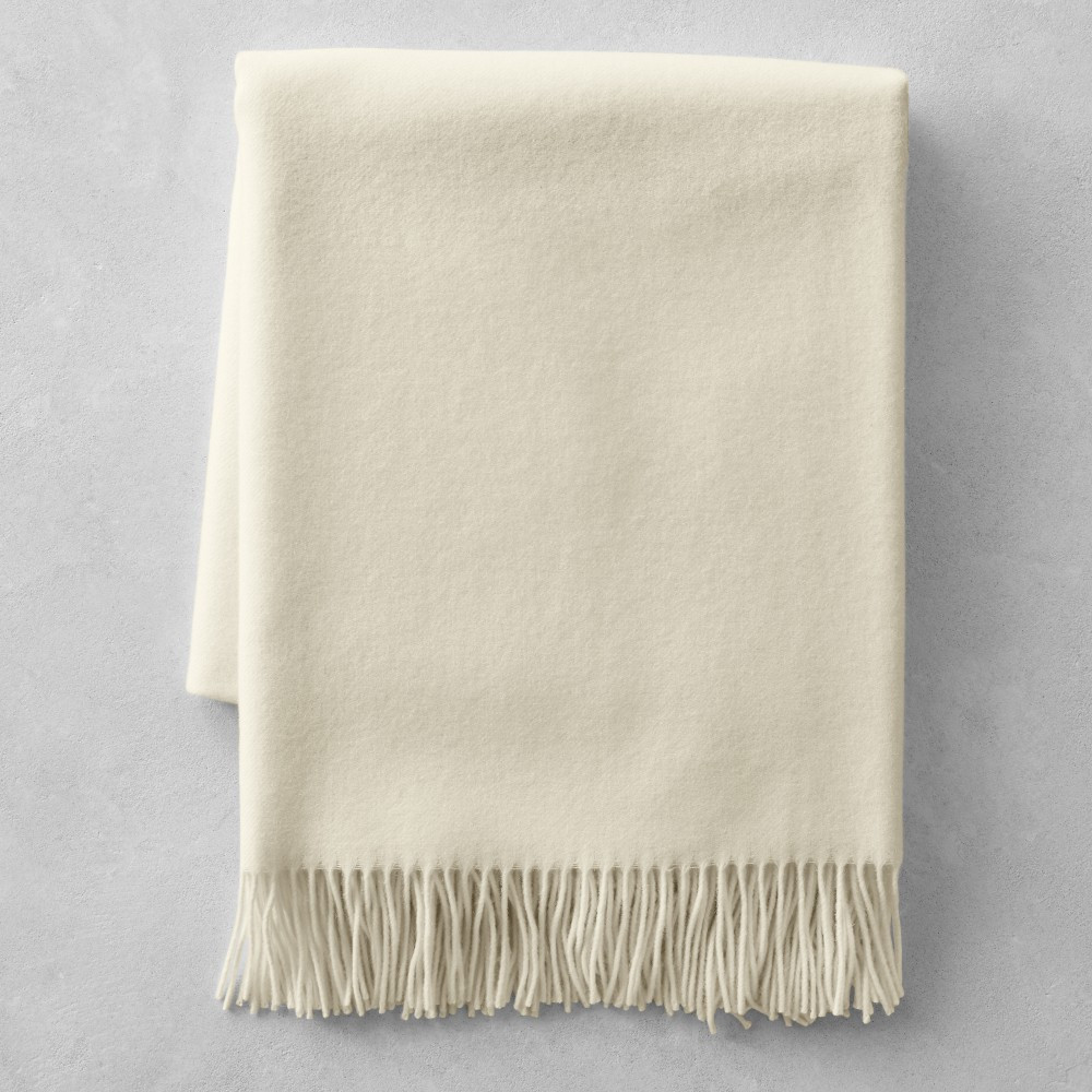 European Solid Cashmere Throw | Williams-Sonoma