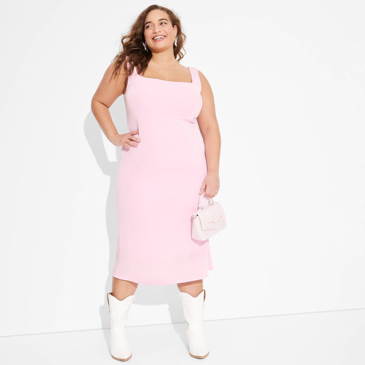 Women's Square Neck Midi Dress - Wild Fable™ | Target