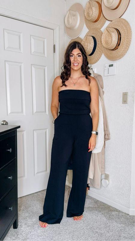 An adjustable strapless jumpsuit?! No notes. The style can also run the gamut from a casual day look to a comfy night out. In the medium tall!

#LTKOver40 #LTKMidsize #LTKStyleTip
