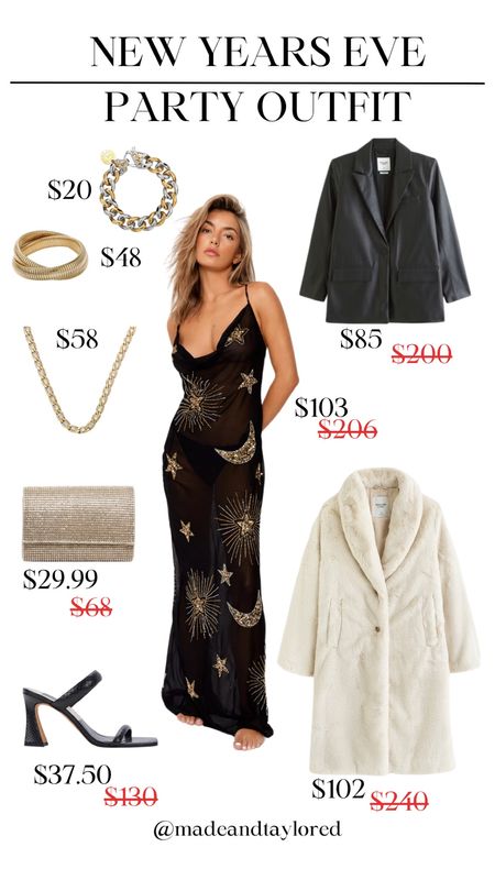 It girl New Year’s eve outfit inspo 🤍 
Obsessed with the mixed metals/glam look!

#LTKstyletip #LTKfindsunder100 #LTKSeasonal