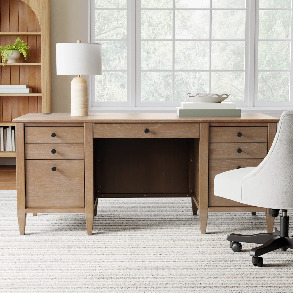 Gayle 66'' W Rectangular Executive Desk | Wayfair North America