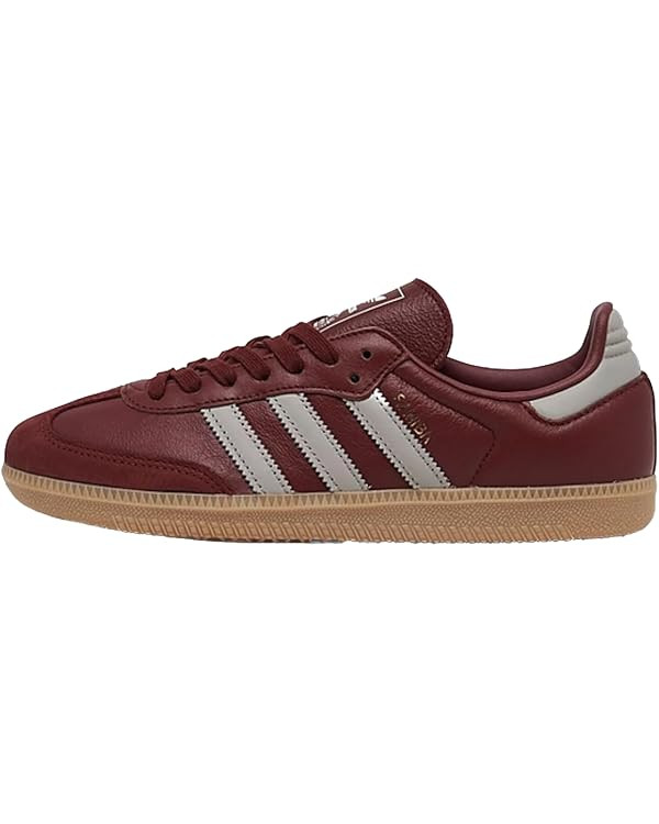 adidas Samba OG Womens Sneaker (Dark Burgundy Gum, 9) | Amazon (US)