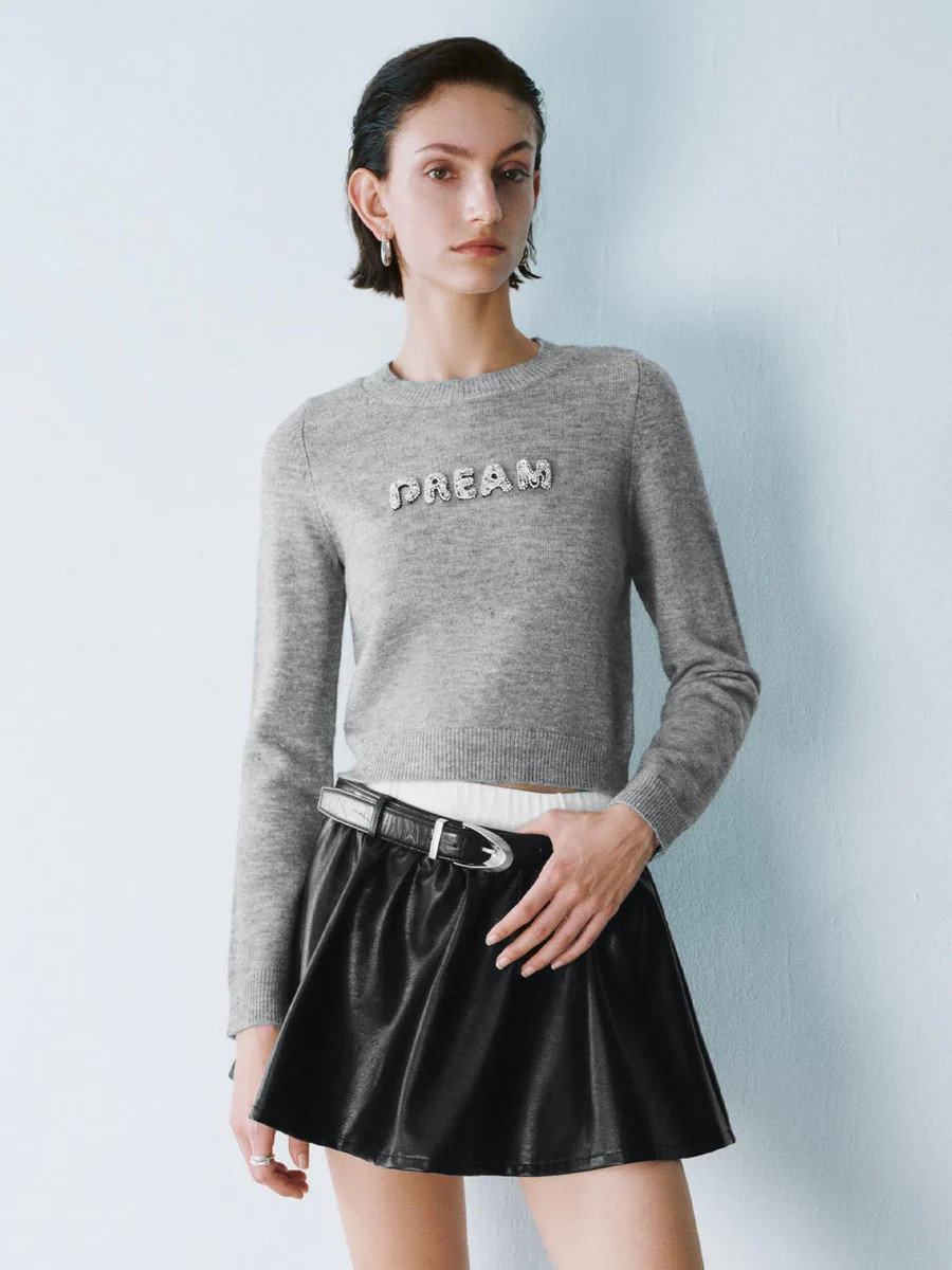 Cropped Knitted T-Shirts | Urban Revivo