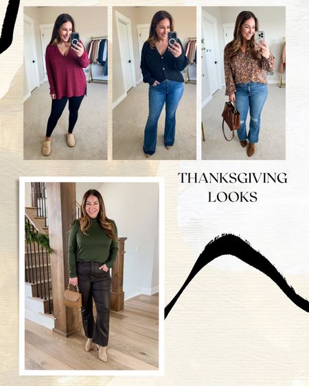 Thanksgiving outfits from Gibsonlook use code RYANNE10 

wearing large in all tops 

#LTKHoliday #LTKmidsize #LTKSeasonal